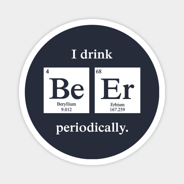 Periodical Beer Drinker Magnet by katiestack.art